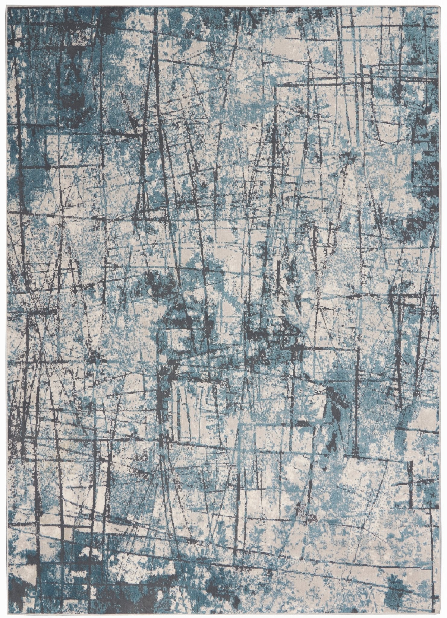 Calvin Klein CK970 Vapor CK972 Grey Blue Contemporary Machinemade Rug - Rugs - Calvin Klein - Atlanta Designer Rugs