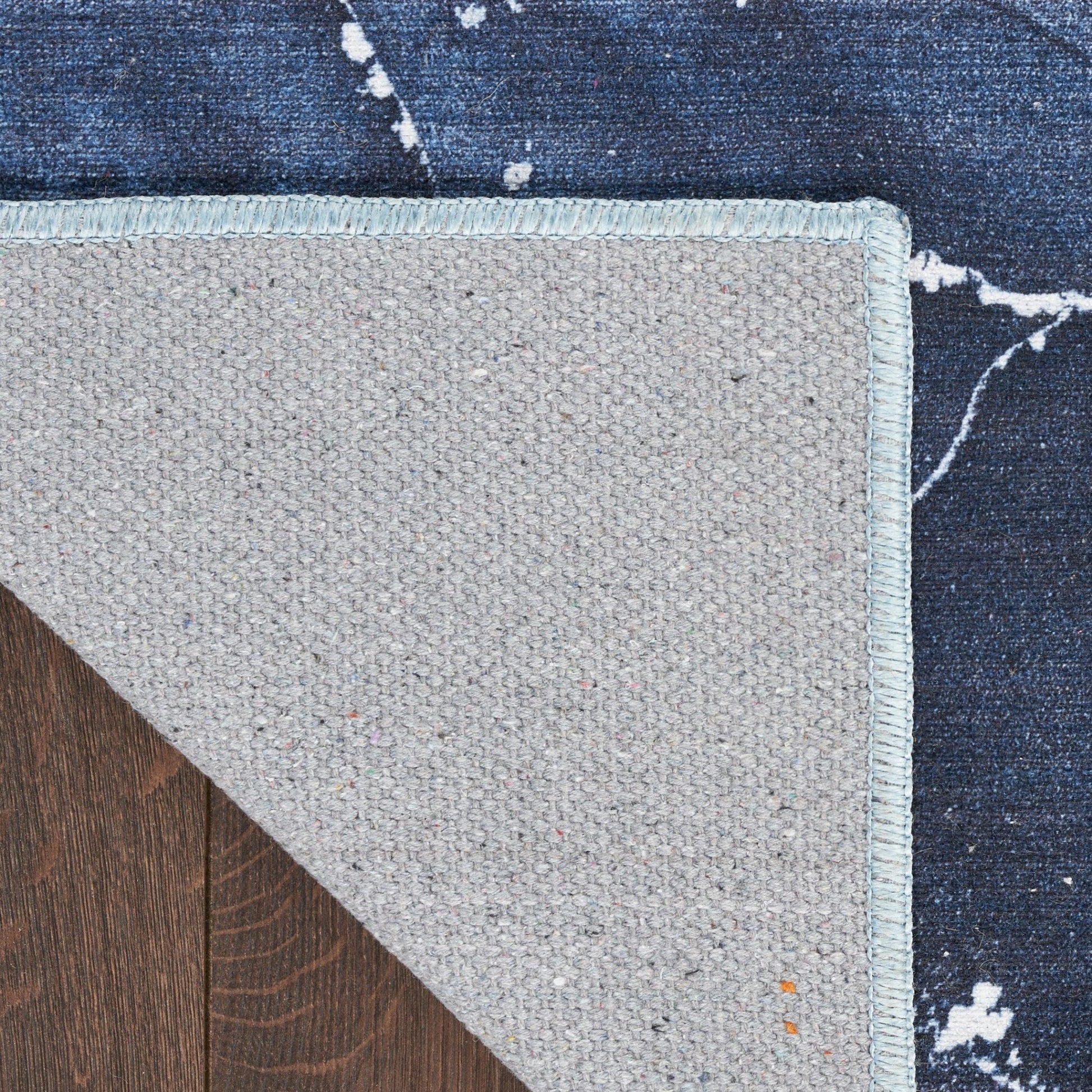 Inspire Me! Home Décor Daydream DDR02 Navy Blue Contemporary Machinemade Rug - Rugs - Inspire Me! Home Décor - Atlanta Designer Rugs