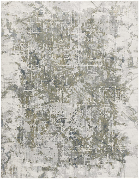 Feizy Atwell 3146F Silver Transitional/Industrial/Casual Machine Woven Rug - Rugs - Feizy - Atlanta Designer Rugs