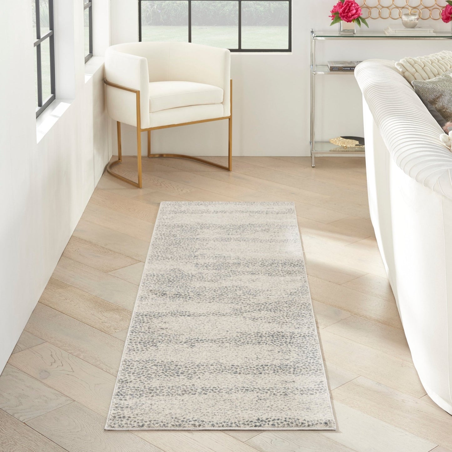 Inspire Me! Home Décor Elegance FAR03 Beige Grey Contemporary Machinemade Rug - Rugs - Inspire Me! Home Décor - Atlanta Designer Rugs