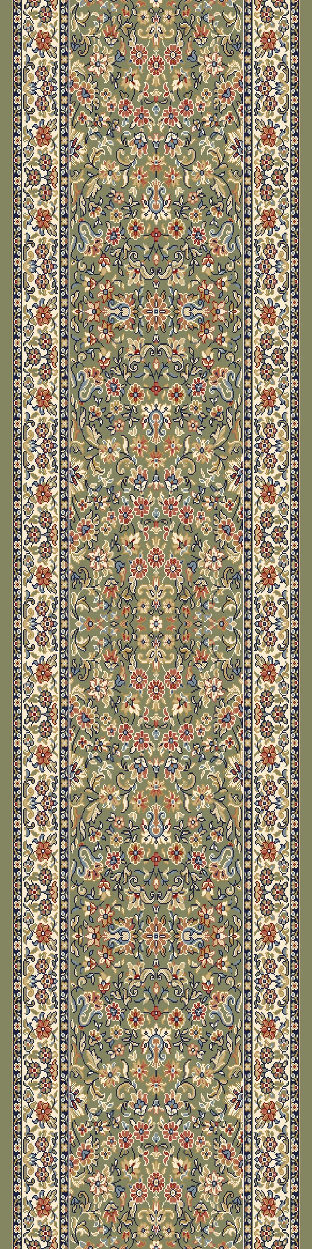 Dynamic Rugs Ancient Garden 57078 Green Ivory Traditional Machine - Made Rug - Rugs - Dynamic Rugs - Atlanta Designer Rugs