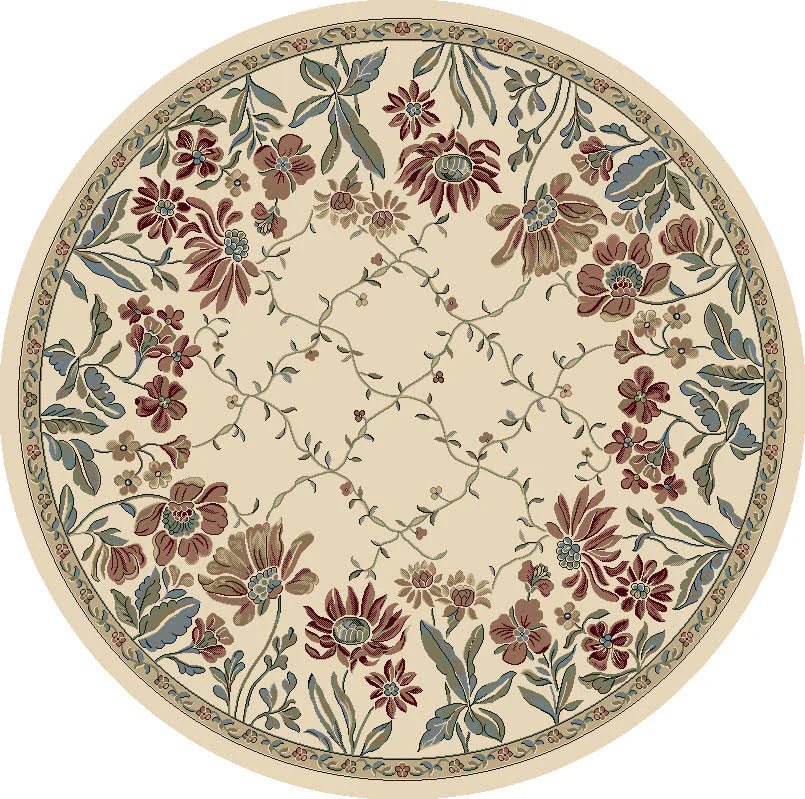 Dynamic Rugs Ancient Garden 57084 Ivory Transitional Machine - Made Rug - Rugs - Dynamic Rugs - Atlanta Designer Rugs