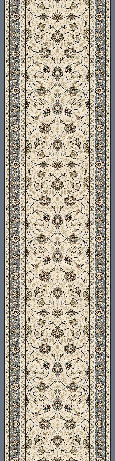 Dynamic Rugs Ancient Garden 57120 Ivory Light Blue Traditional Machine - Made Rug - Rugs - Dynamic Rugs - Atlanta Designer Rugs