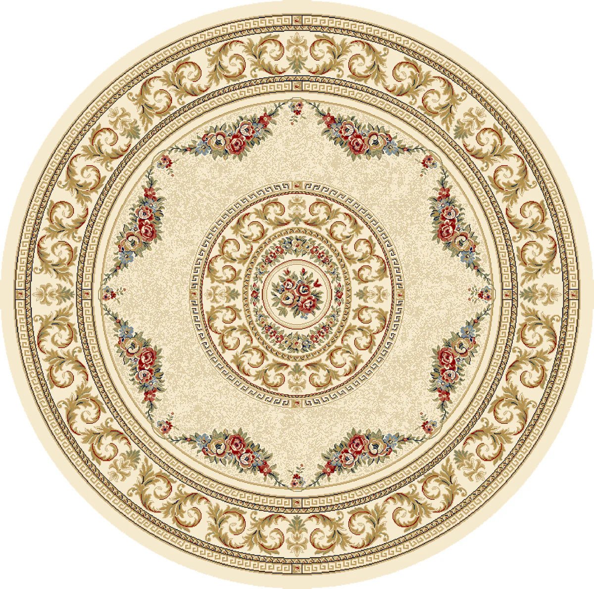 Dynamic Rugs Ancient Garden 57226 Ivory Traditional Machine - Made Rug - Rugs - Dynamic Rugs - Atlanta Designer Rugs