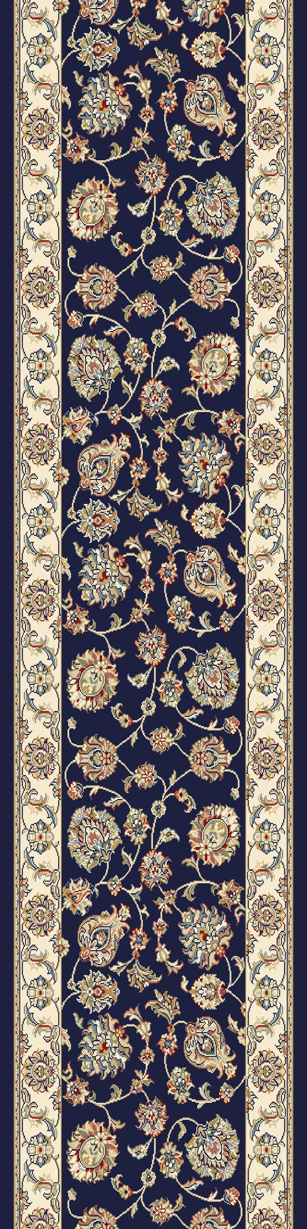 Dynamic Rugs Ancient Garden 57365 Blue Ivory Traditional Machine - Made Rug - Rugs - Dynamic Rugs - Atlanta Designer Rugs