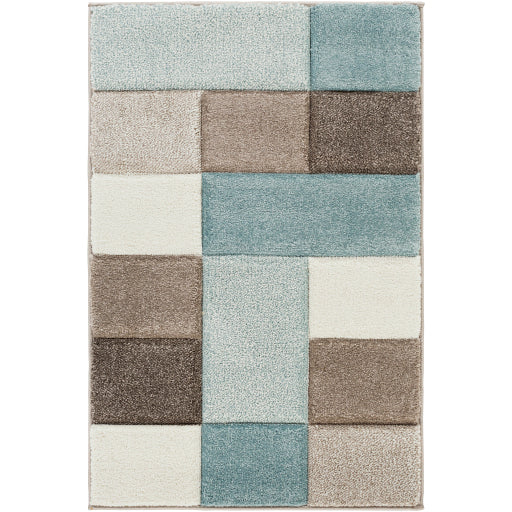 Surya Santa Monica SAC-2300 Aqua Modern  Rug