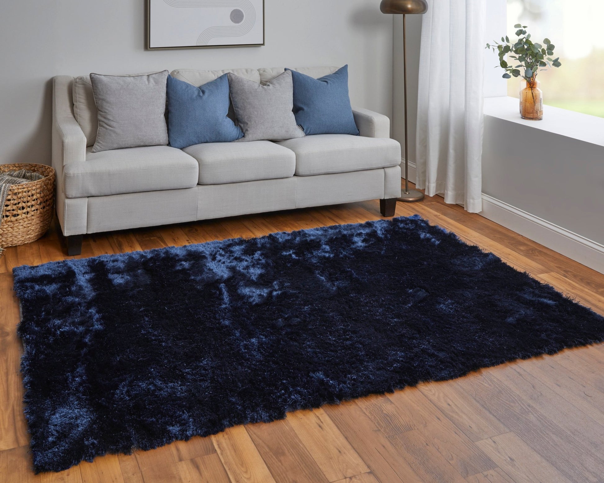 Feizy Indochine 4550F Dark Blue Transitional Hand Tufted Rug - Rugs - Feizy - Atlanta Designer Rugs