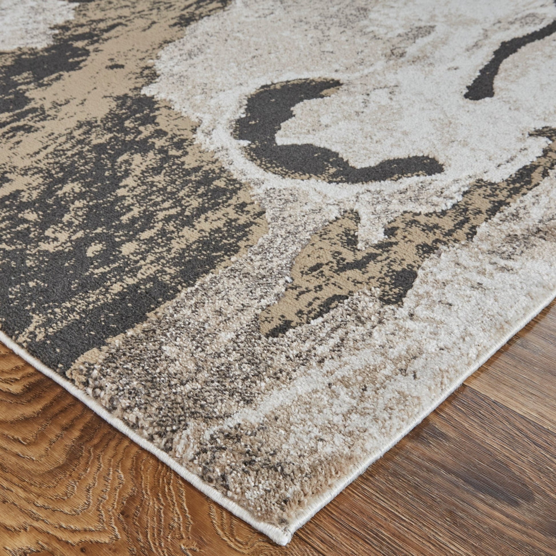 Feizy Vancouver 39FGF Charcoal Beige Modern/Bohemian & Eclectic Rug - Rugs - Feizy - Atlanta Designer Rugs