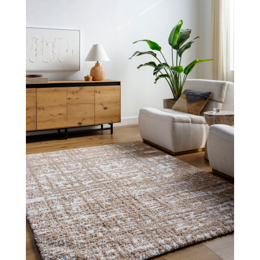 Surya Sacramento Shag SCS-2305 White Modern  Rug