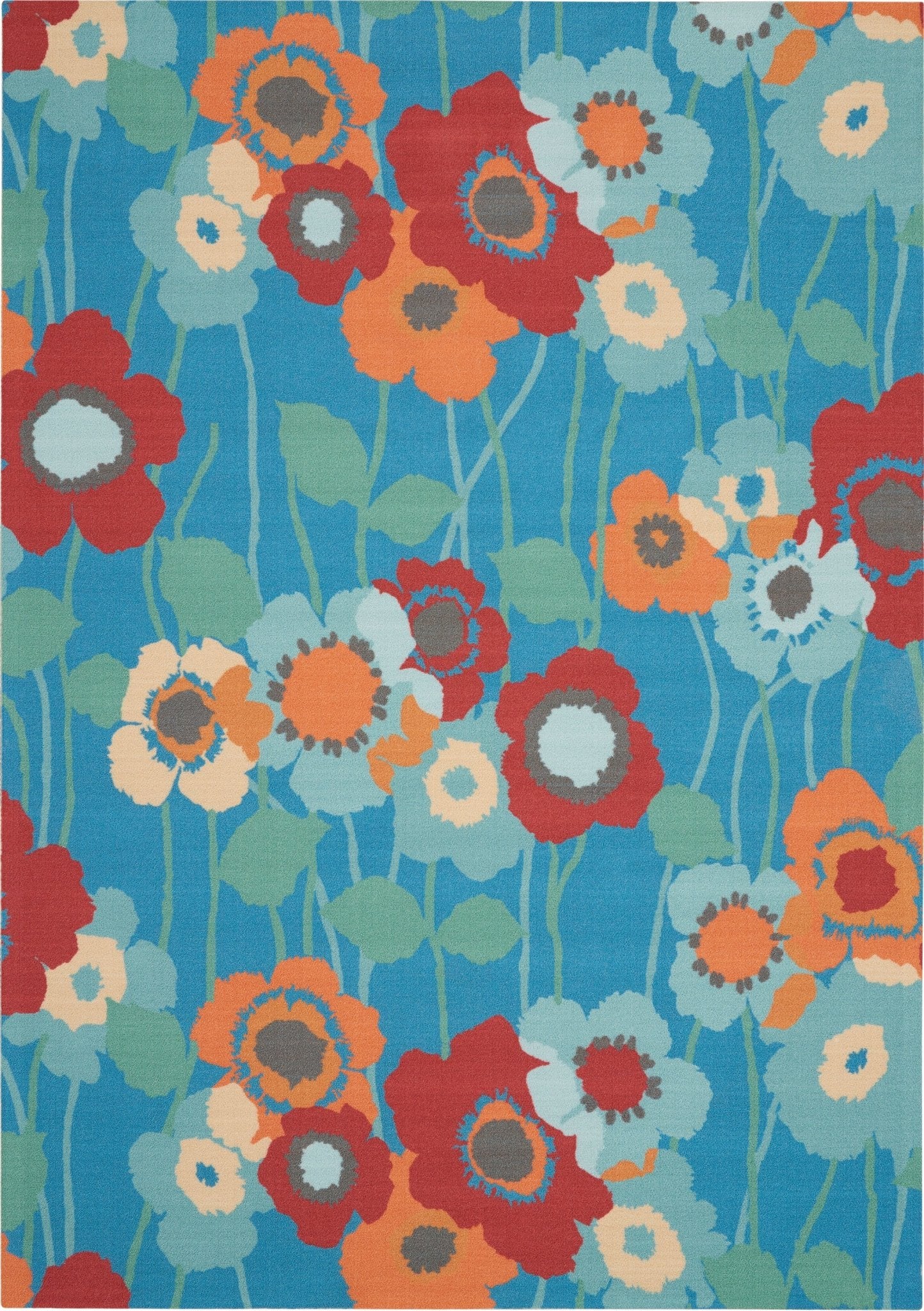 Waverly Sun N Shade SND27 Bluebell Contemporary Machinemade Rug - Rugs - Waverly - Atlanta Designer Rugs