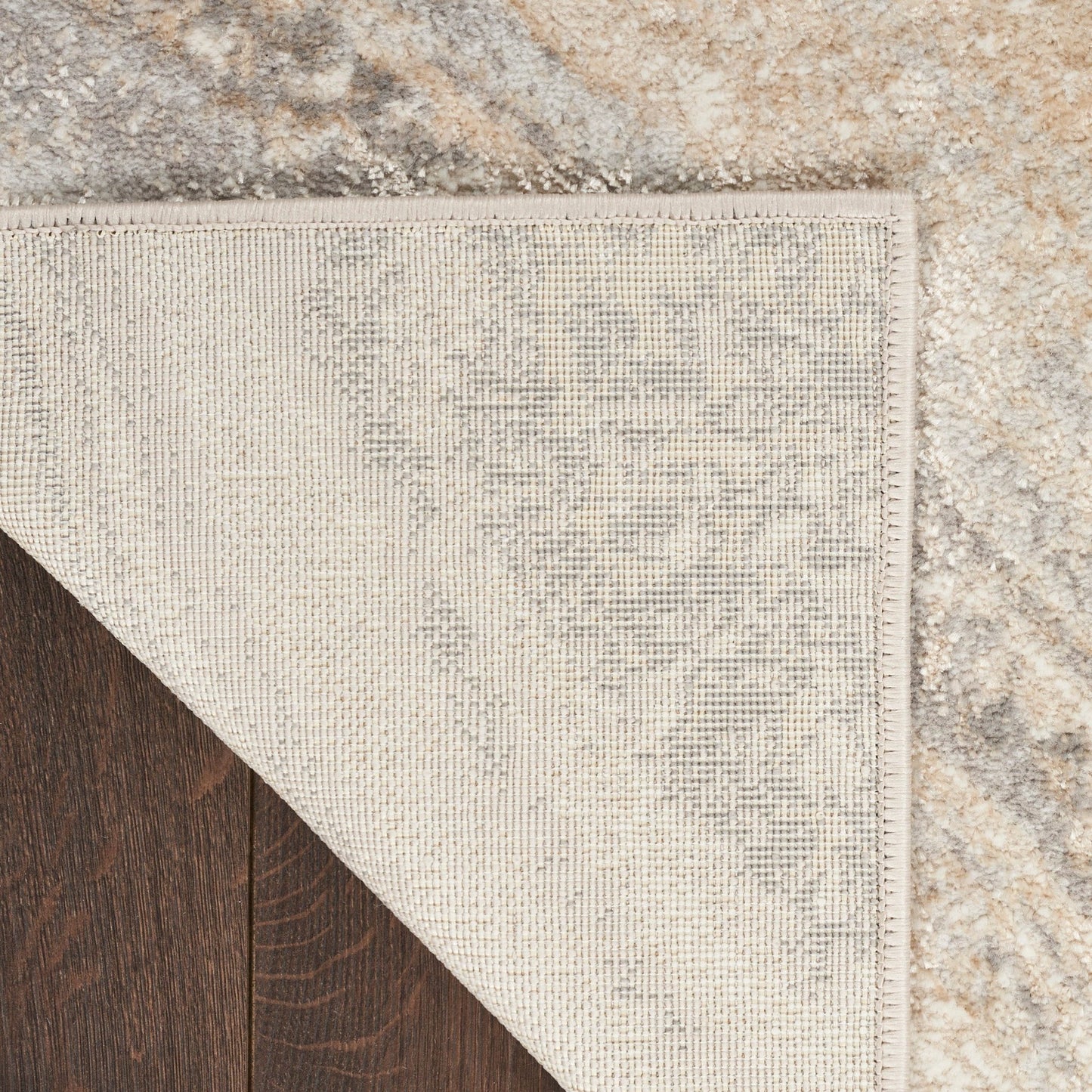 Inspire Me! Home Décor Brushstrokes BSK03 Cream Grey Contemporary Machinemade Rug - Rugs - Inspire Me! Home Décor - Atlanta Designer Rugs