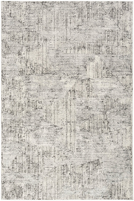 Calvin Klein CK024 Irradiant IRR01 Cream Black Contemporary Machinemade Rug - Rugs - Calvin Klein - Atlanta Designer Rugs