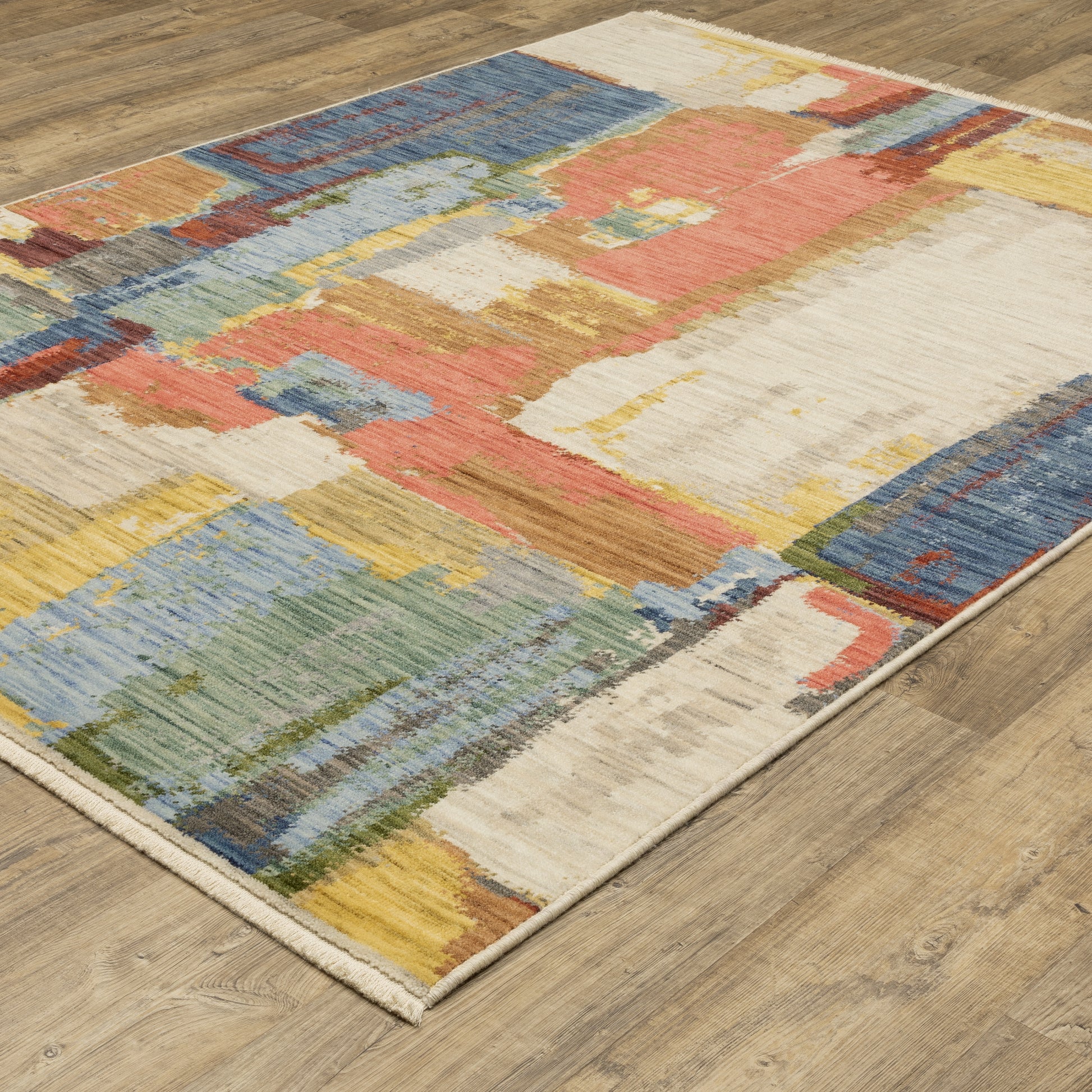 Oriental Weavers Soleri SOL02 Multi Contemporary Power-Loomed Rug