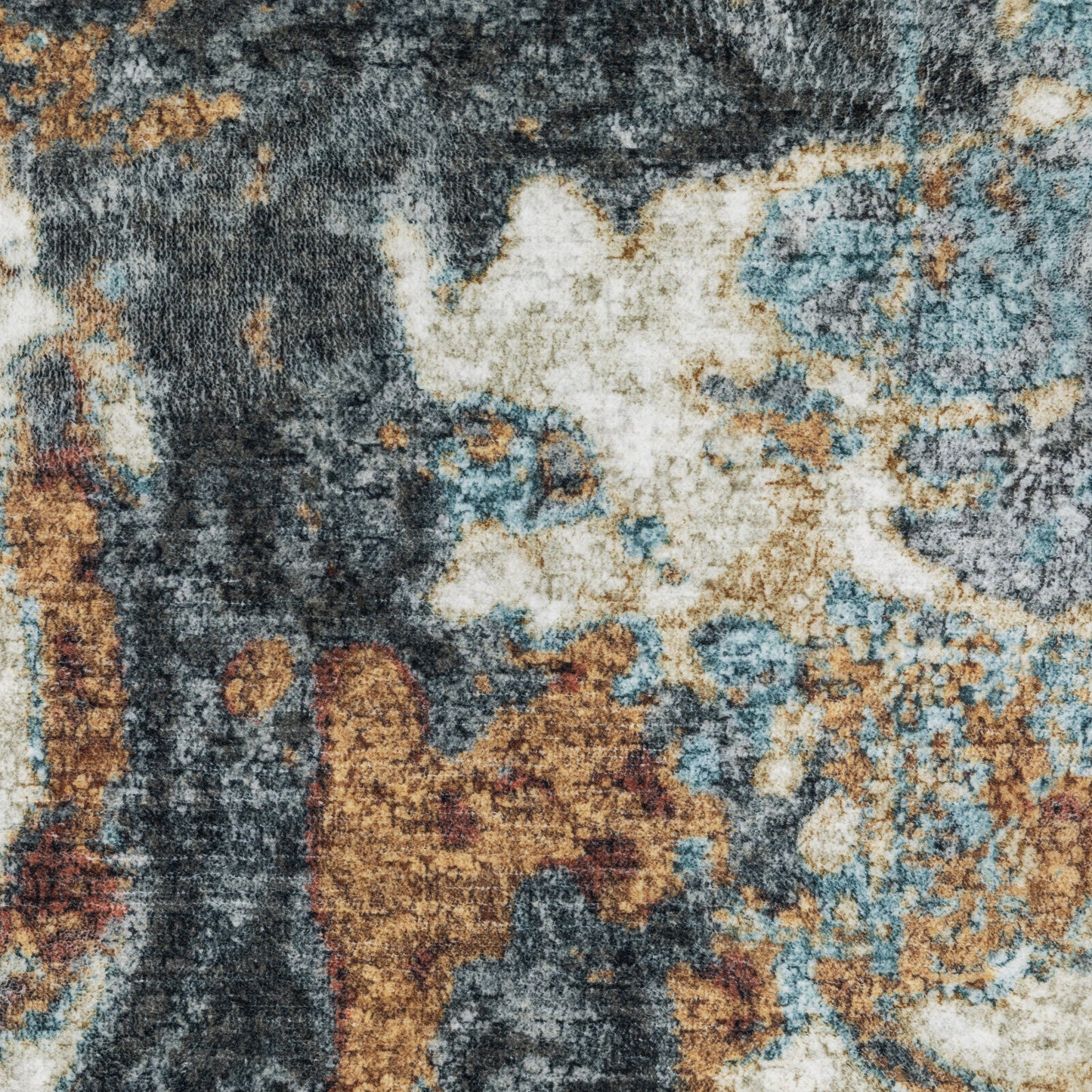 Oriental Weavers Sumter SUM13 Blue Rust Washable Machine-Print Rug