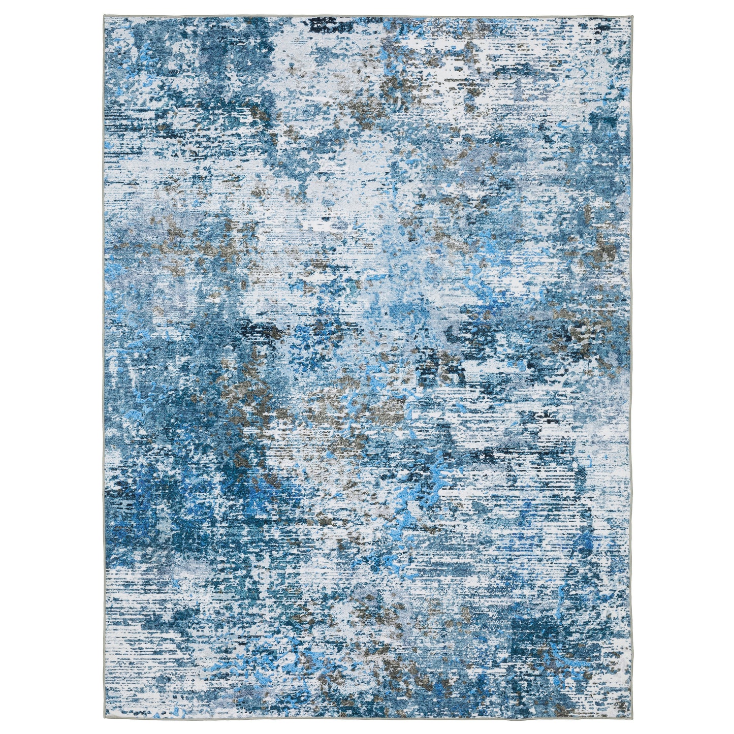 Oriental Weavers Sumter SUM14 Blue Ivory Washable Machine-Print Rug