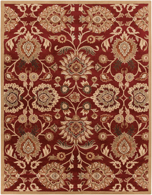 Surya Caesar CAE-1061 Dark Red  Traditional Tufted Rug