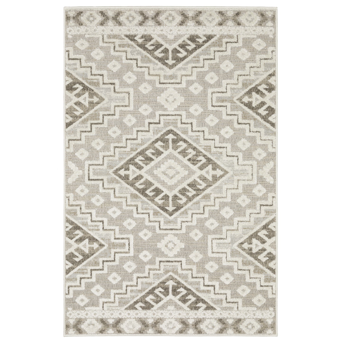 Oriental Weavers Tangier TAN03 Beige Casual Power-Loomed Rug