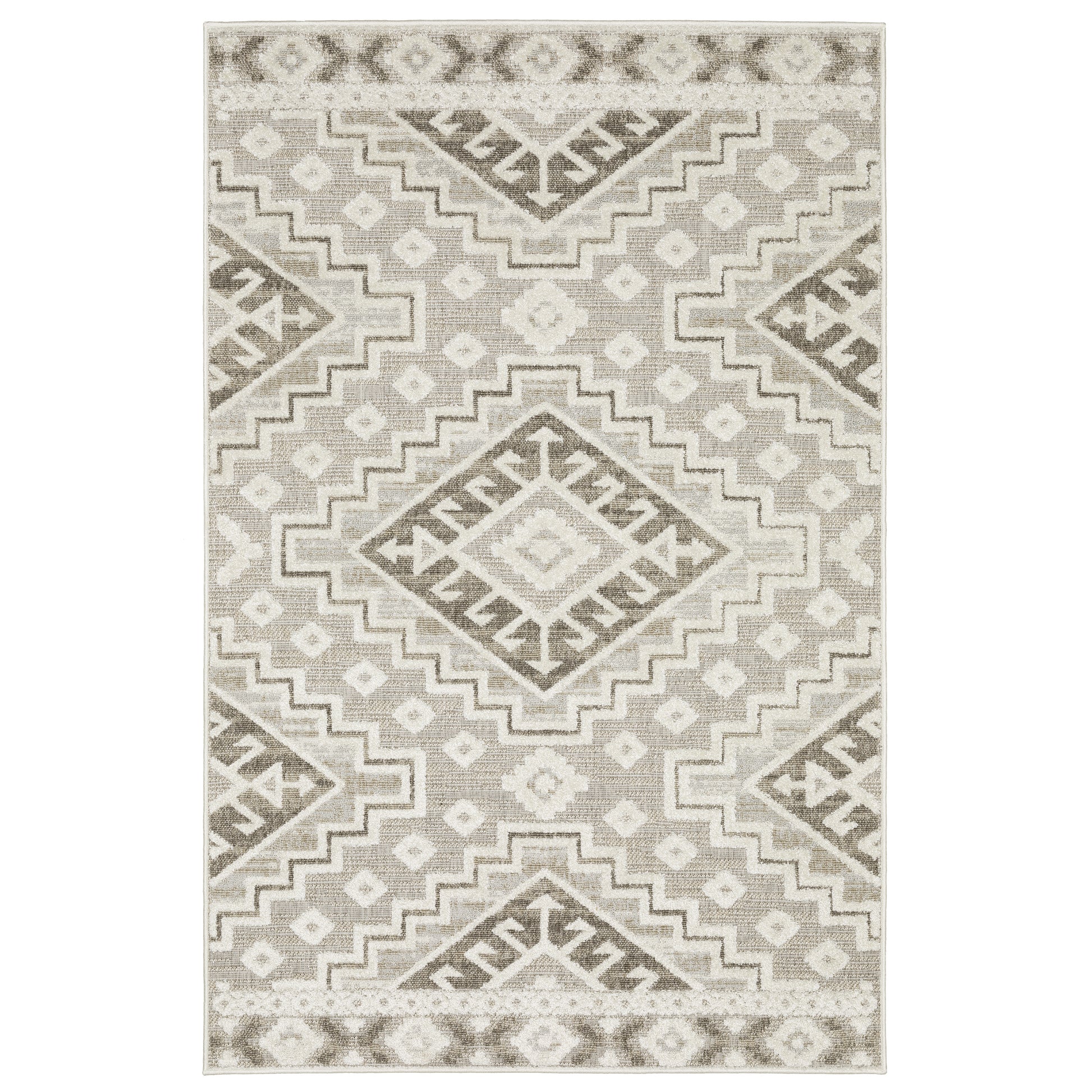 Oriental Weavers Tangier TAN03 Beige Casual Power-Loomed Rug