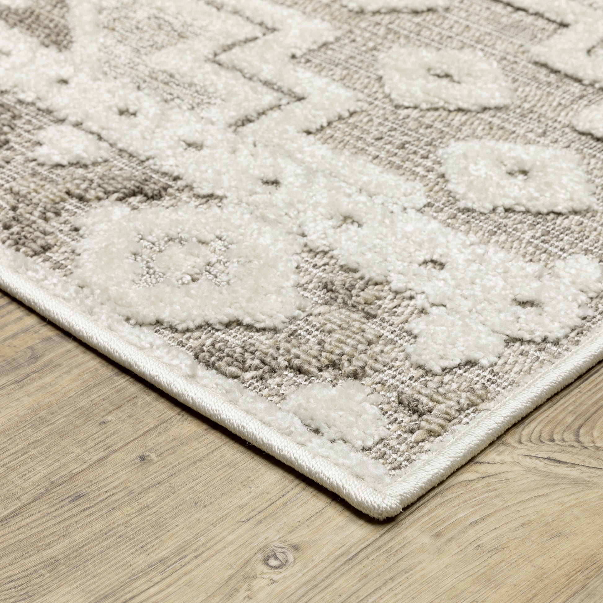 Oriental Weavers Tangier TAN03 Beige Casual Power-Loomed Rug