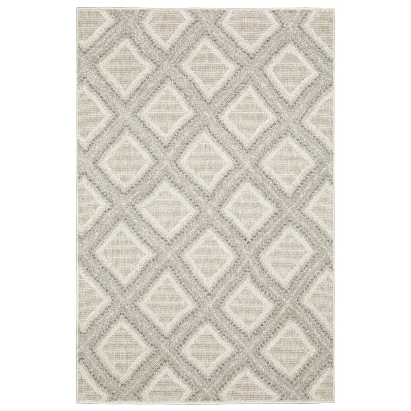 Oriental Weavers Tangier TAN04 Grey Casual Power-Loomed Rug