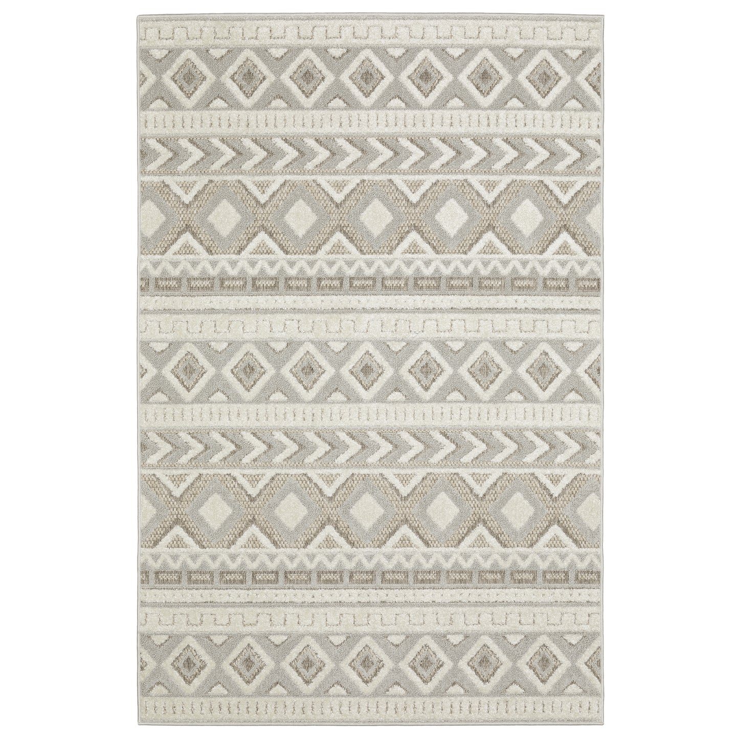 Oriental Weavers Tangier TAN06 Grey Casual Power-Loomed Rug