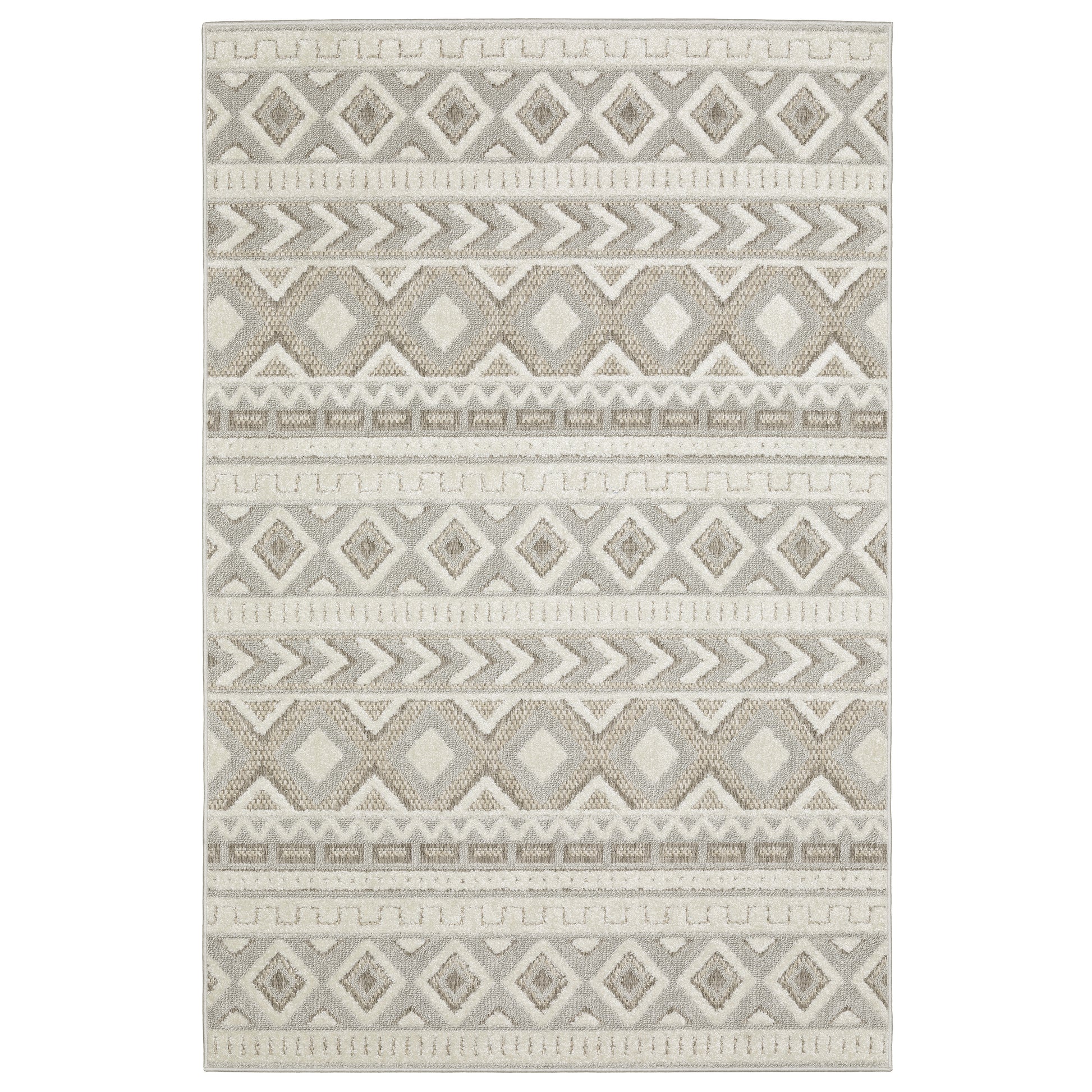 Oriental Weavers Tangier TAN06 Grey Casual Power-Loomed Rug