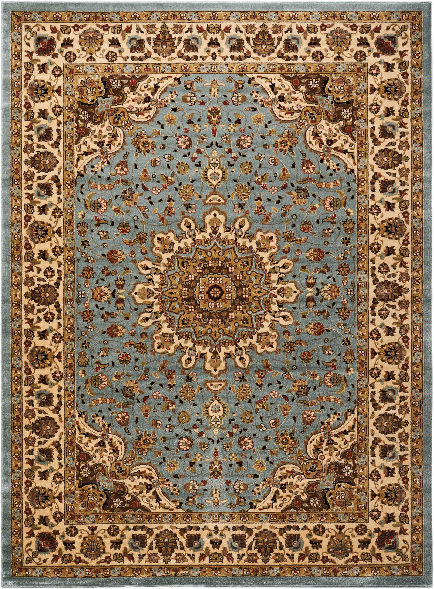 Nourison Home Delano  Blue  Traditional