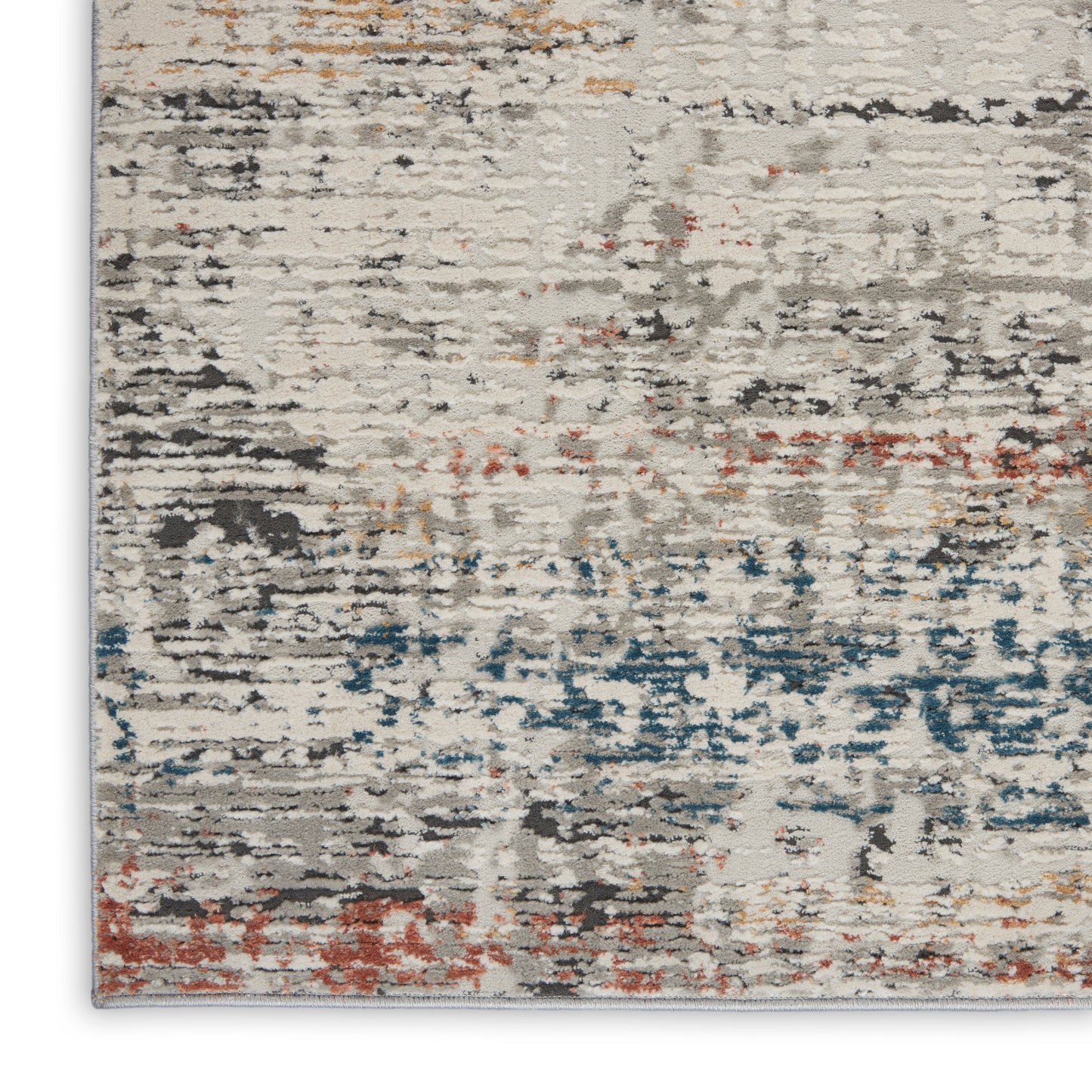 Nourison Home Rustic Textures  Light Grey Multi  Contemporary