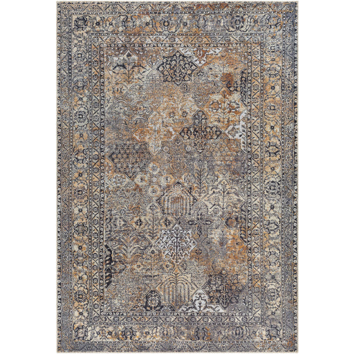 Surya Tahmis THI-2711 Black Traditional  Rug