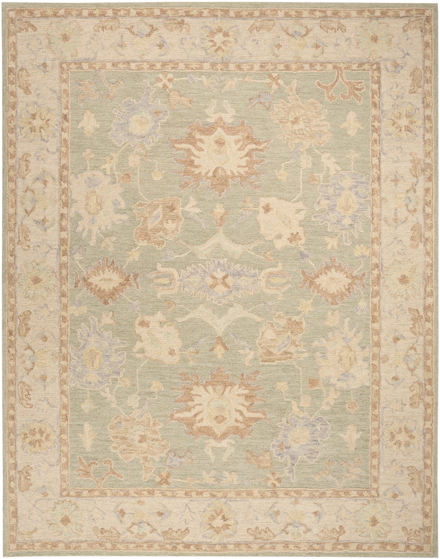 Nourison Home Maison MSO05 Sage Ivory Traditional Hand Tufted Rug