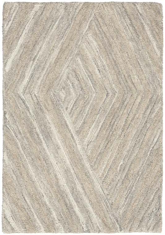 Nourison Home Graceful GRU03 Grey Contemporary Tufted Rug