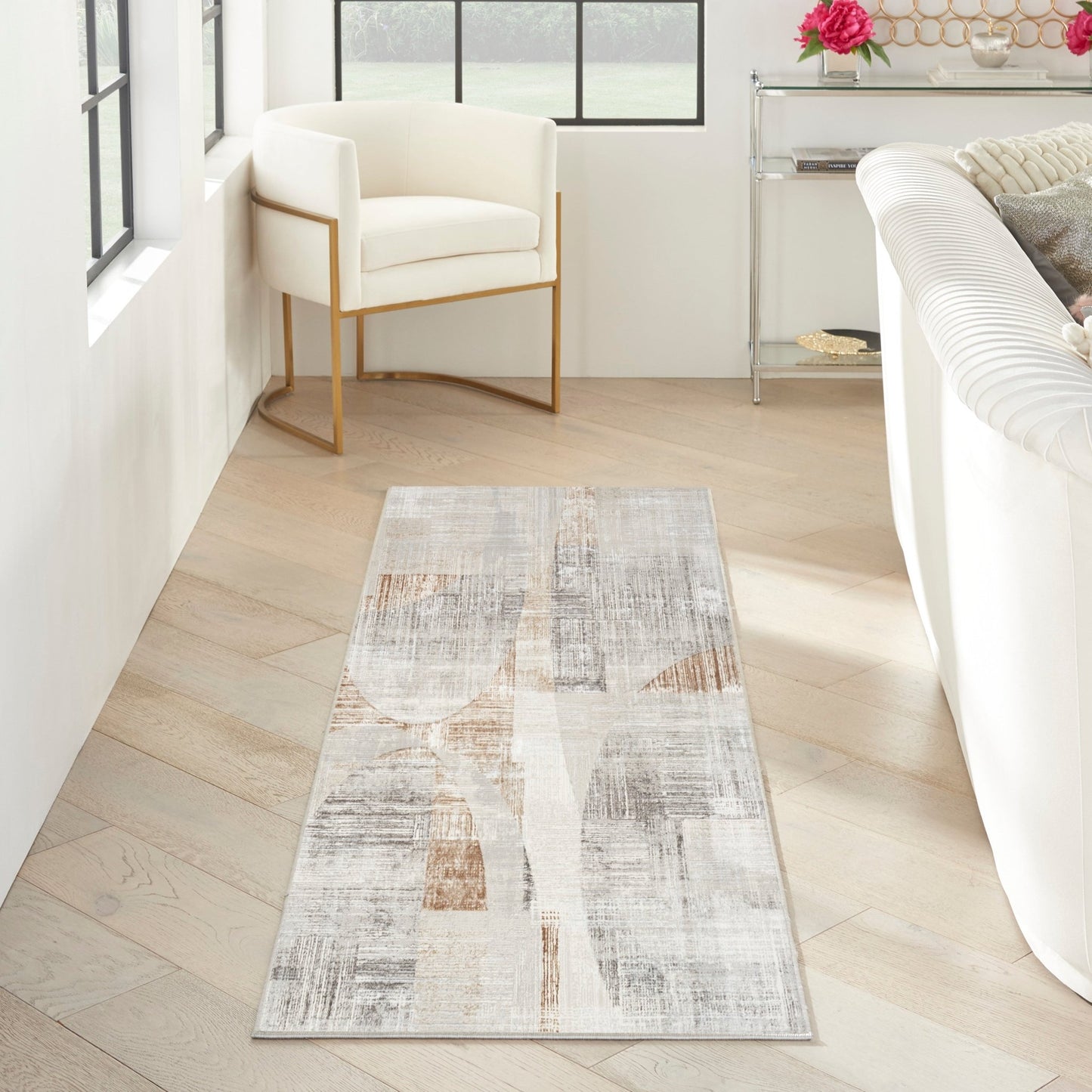 Inspire Me! Home Décor Iliana ILI04 Grey Contemporary Machinemade Rug - Rugs - Inspire Me! Home Décor - Atlanta Designer Rugs