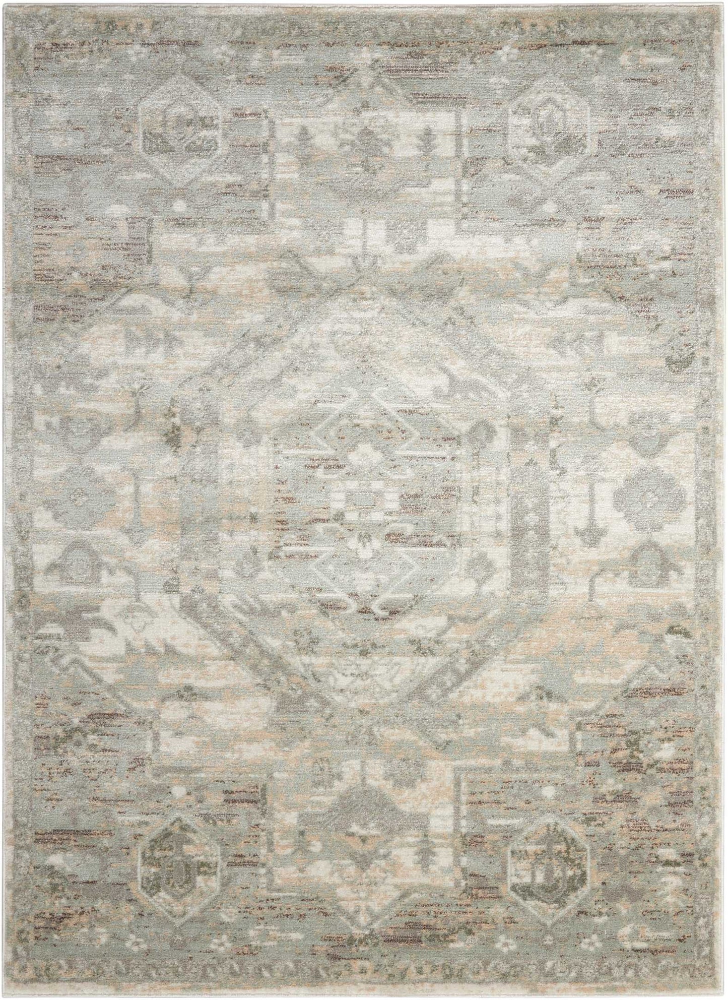 Nourison Home Euphoria EUP02 Ivory Traditional Power-Loomed Rug