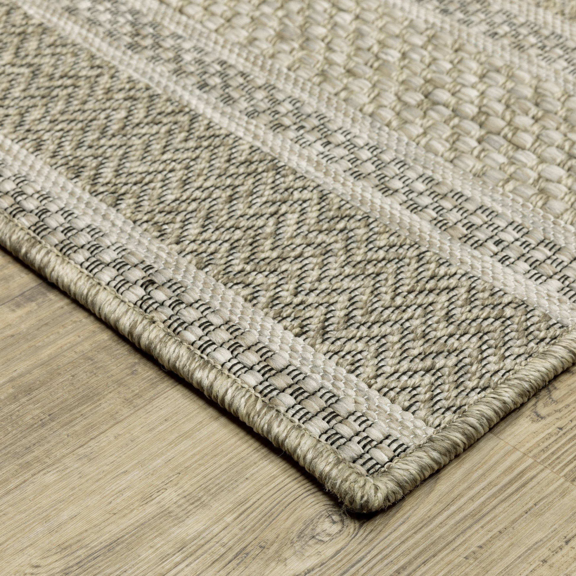 Oriental Weavers Tortuga TR10A Beige Black Casual Power - Loomed Rug - Rugs - Oriental Weavers - Atlanta Designer Rugs