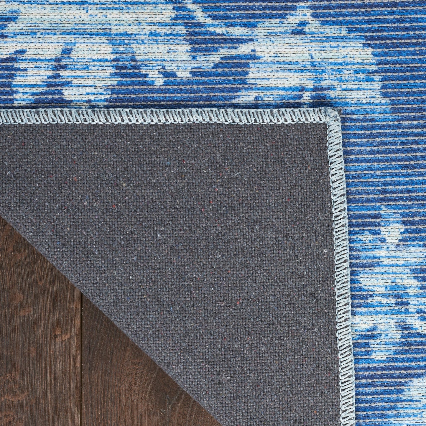 Waverly Washables Collection WAW02 Blue Contemporary Machinemade Rug - Rugs - Waverly - Atlanta Designer Rugs