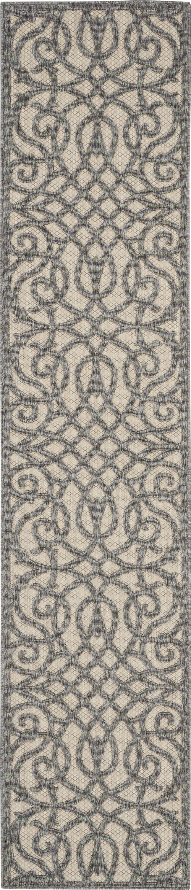 Nourison Home Cozumel CZM04 Cream Grey Contemporary Power-Loomed Rug