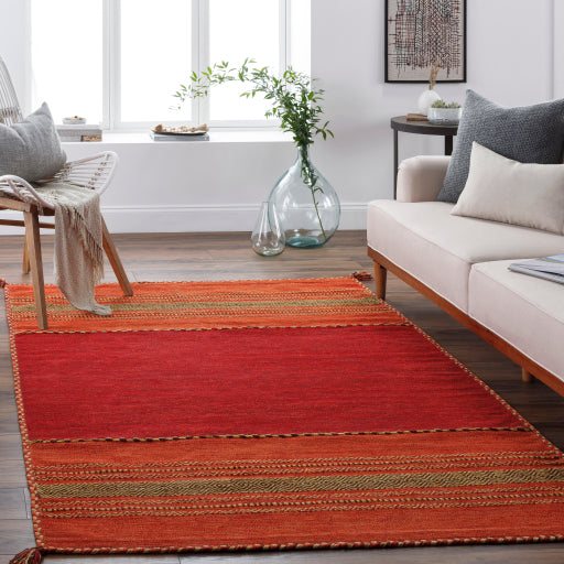 Surya Trenza TRZ-3002 Red Global  Rug