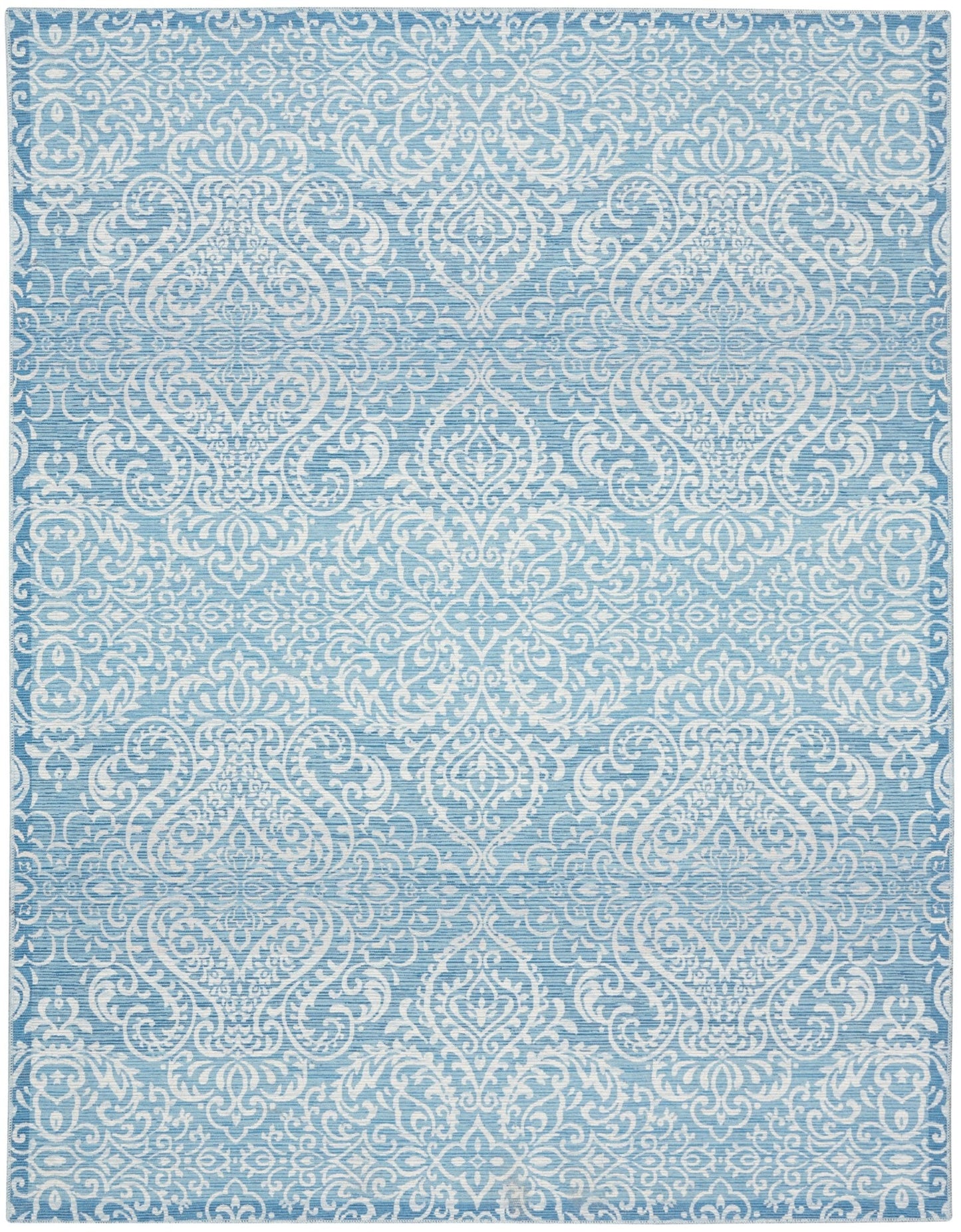 Waverly Washables Collection WAW03 Aqua Contemporary Machinemade Rug - Rugs - Waverly - Atlanta Designer Rugs