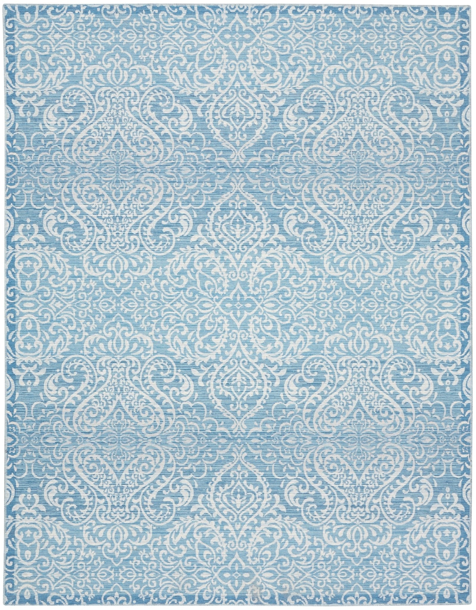 Waverly Washables Collection WAW03 Aqua Contemporary Machinemade Rug - Rugs - Waverly - Atlanta Designer Rugs