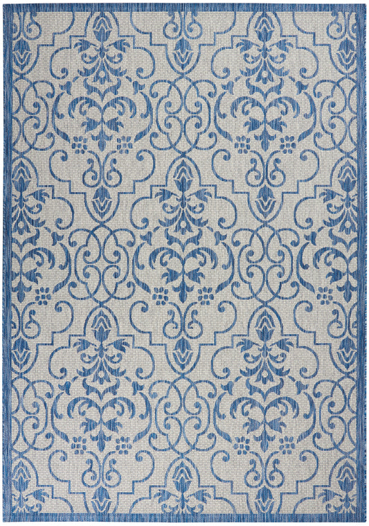 Nourison Home Country Side  Ivory Blue  Transitional