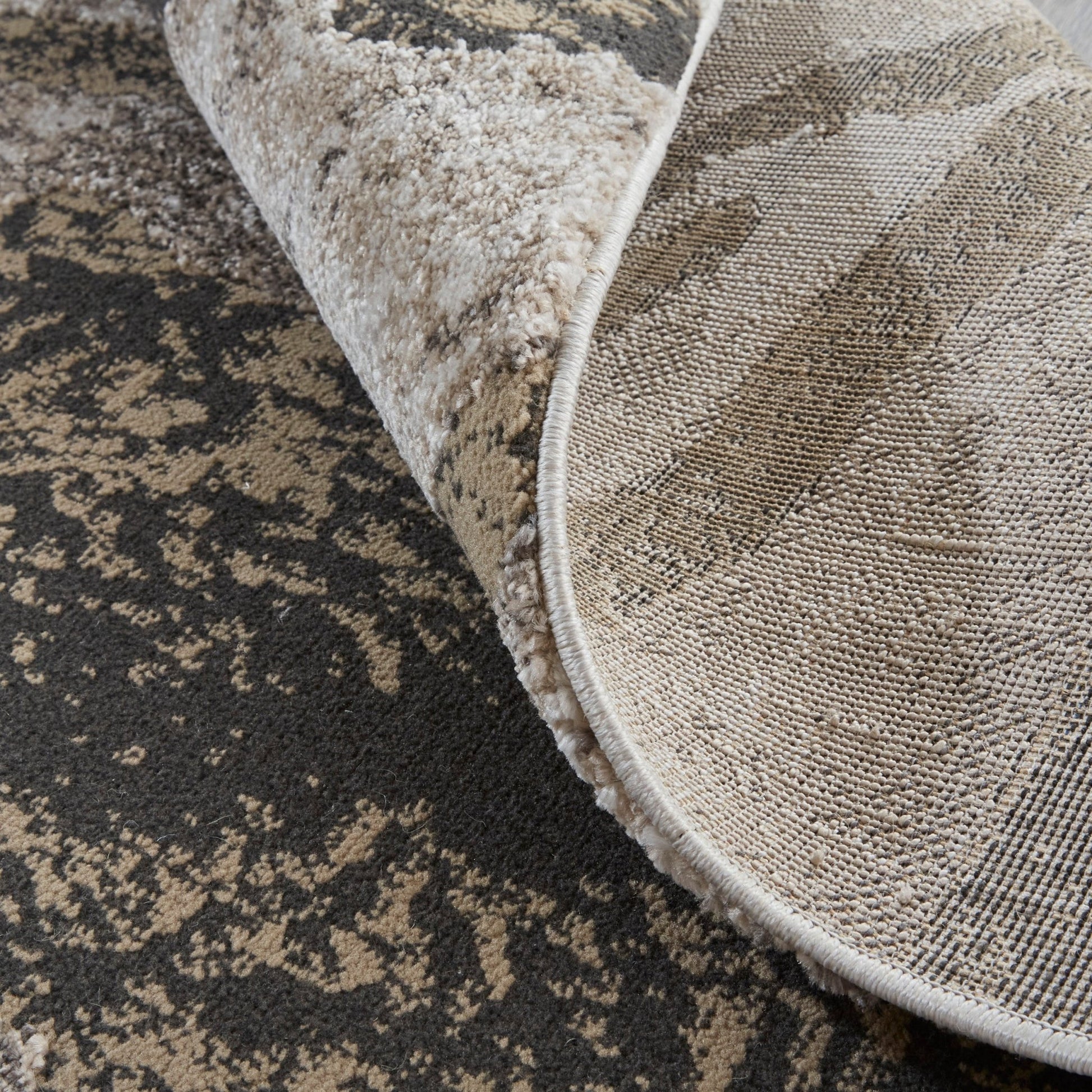 Feizy Vancouver 39FGF Charcoal Beige Modern/Bohemian & Eclectic Rug - Rugs - Feizy - Atlanta Designer Rugs