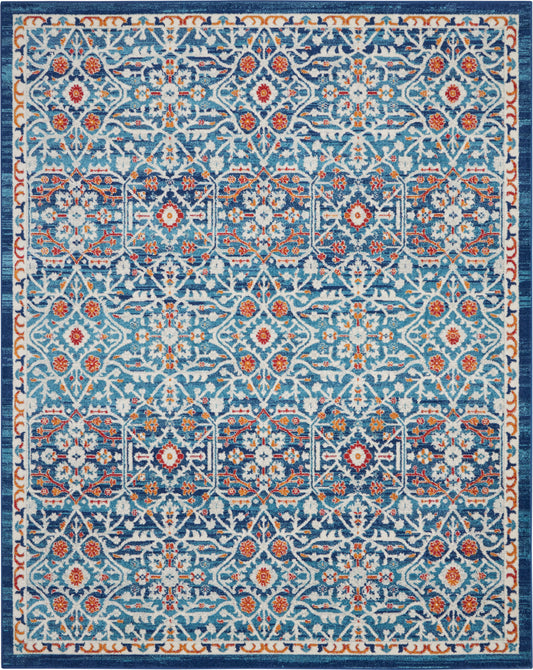 Nourison Home Passion  Blue Multicolor  Transitional