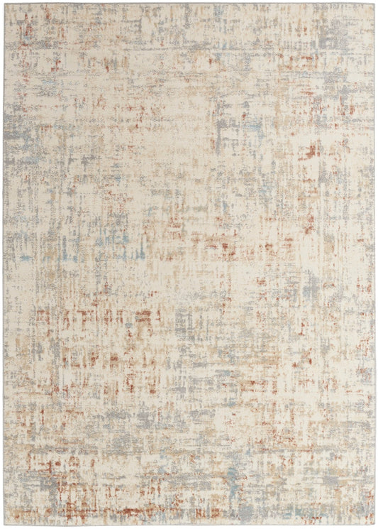 Calvin Klein Ck005 Enchanting ECH06 Ivory Grey Contemporary Machinemade Rug - Rugs - Calvin Klein - Atlanta Designer Rugs