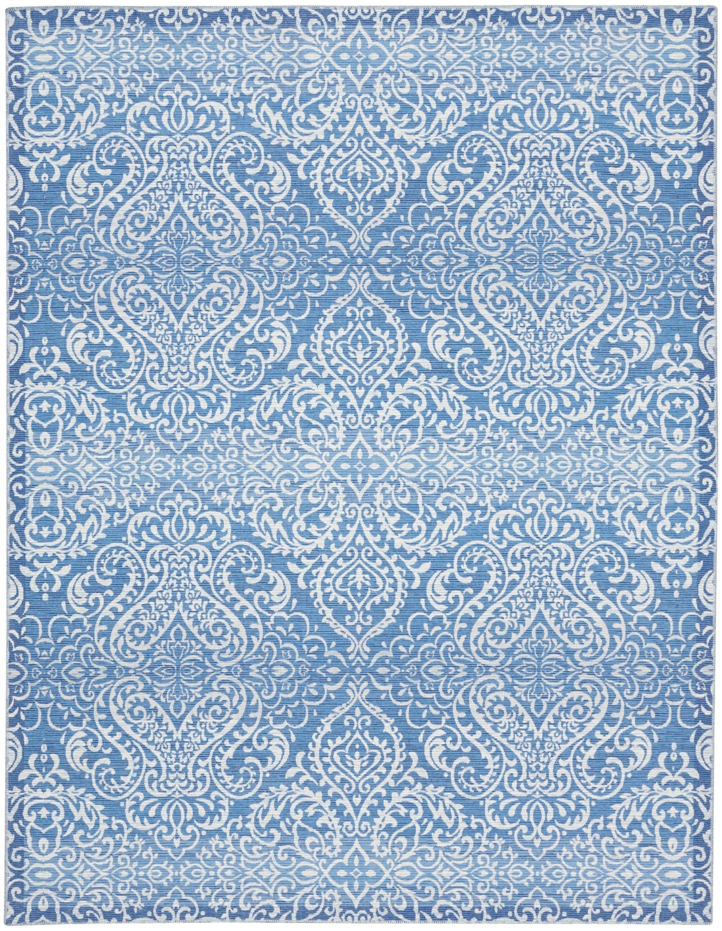 Waverly Washables Collection WAW03 Blue Contemporary Machinemade Rug - Rugs - Waverly - Atlanta Designer Rugs