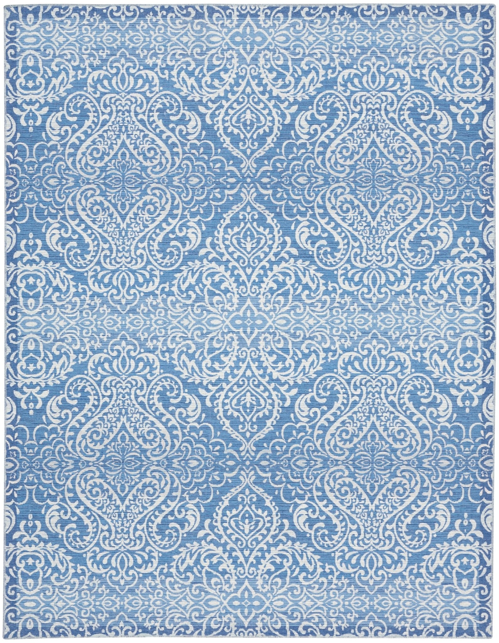 Waverly Washables Collection WAW03 Blue Contemporary Machinemade Rug - Rugs - Waverly - Atlanta Designer Rugs