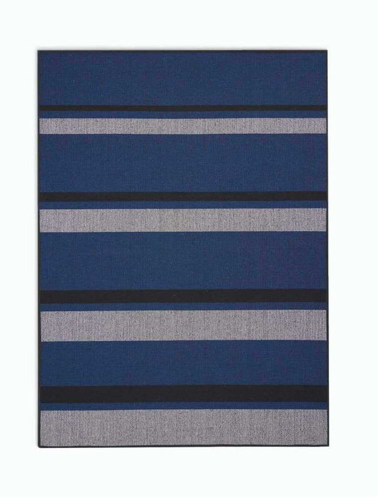 Calvin Klein San Diego CK730 Cobalt Black Contemporary Flat Weave Rug - Rugs - Calvin Klein - Atlanta Designer Rugs