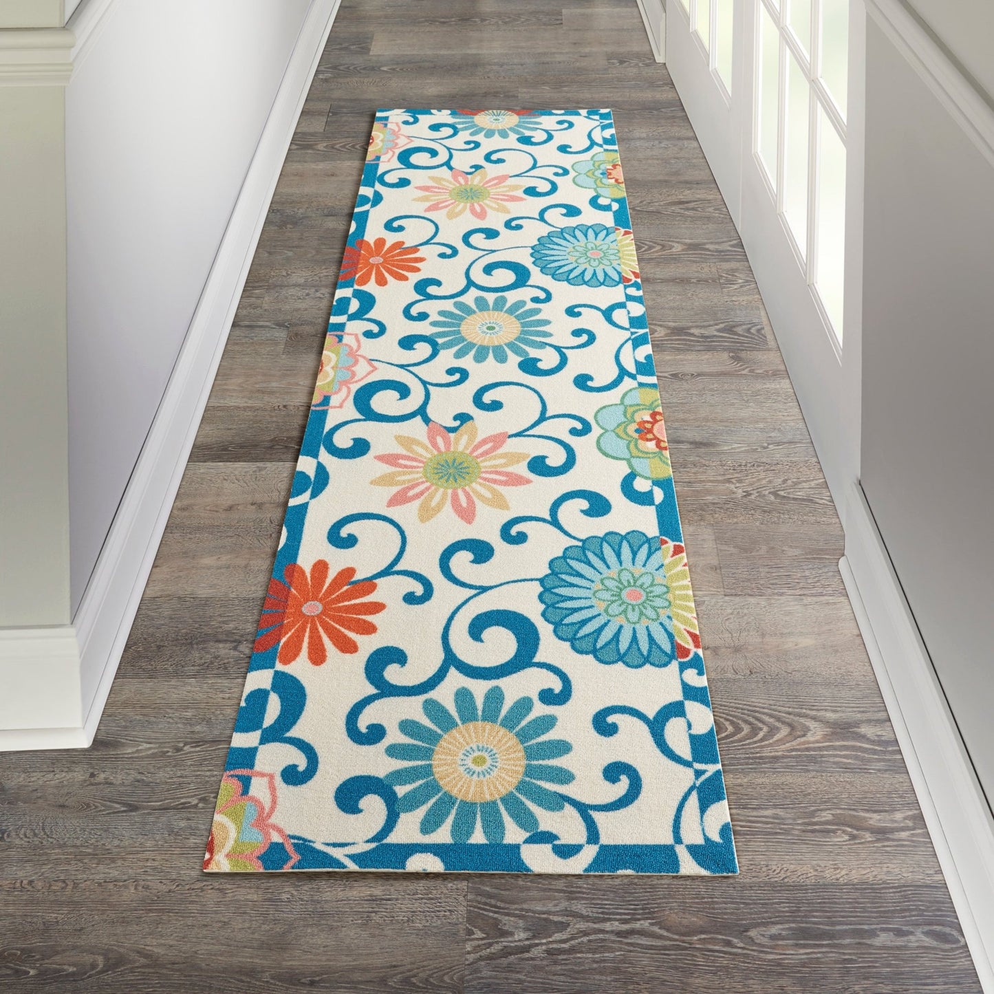 Waverly Sun N Shade SND84 Ivory Multi Contemporary Machinemade Rug - Rugs - Waverly - Atlanta Designer Rugs