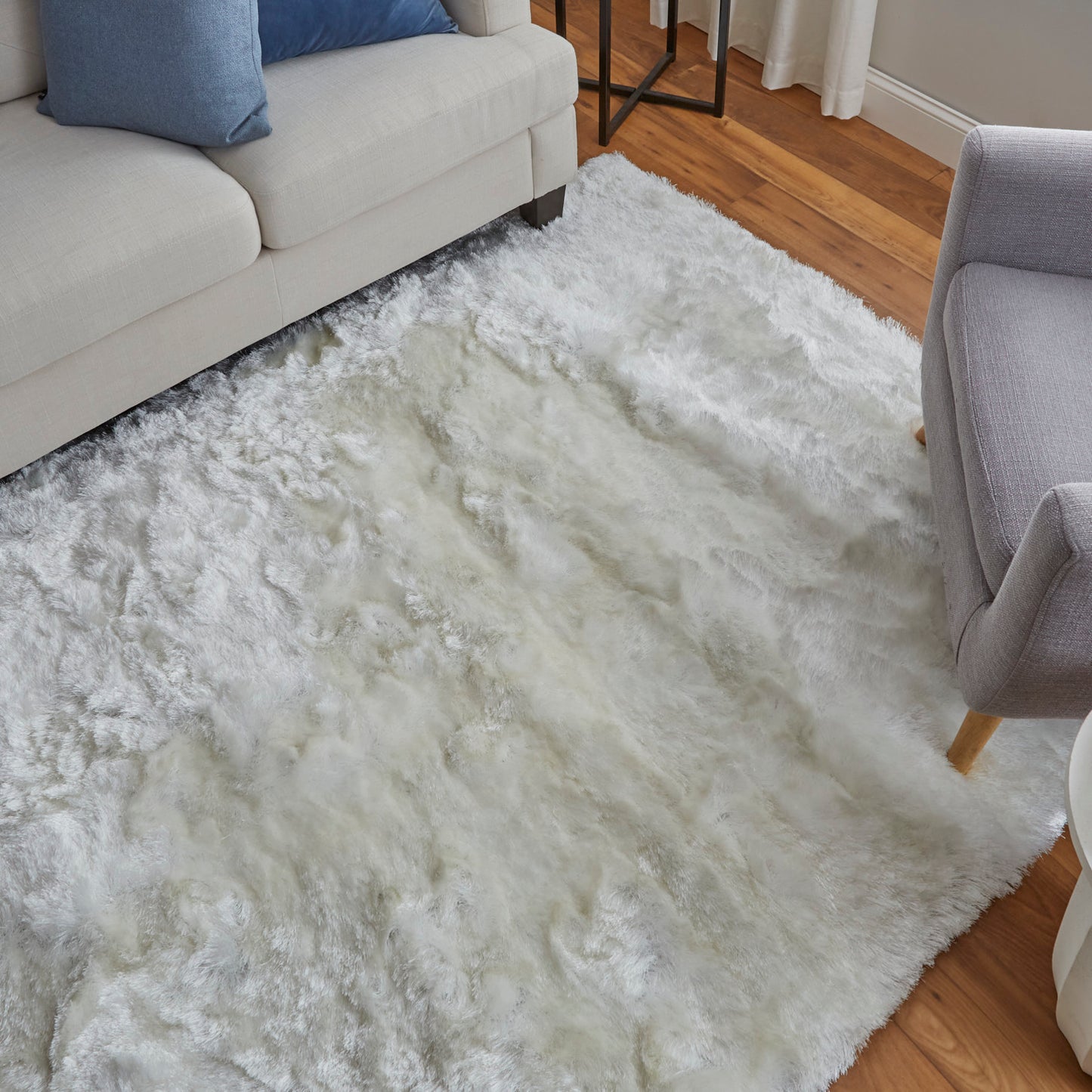 Feizy Indochine 4550F White Transitional Hand Tufted Rug - Rugs - Feizy - Atlanta Designer Rugs