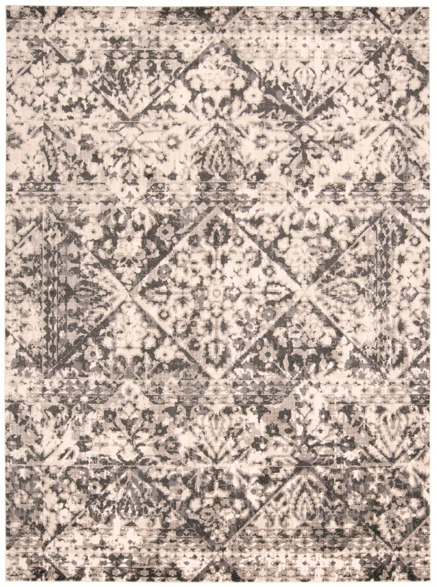 Feizy Kano 3876F Charcoal Ivory Transitional/Bohemian & Eclect Rug - Rugs - Feizy - Atlanta Designer Rugs