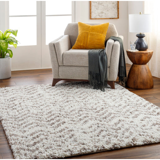 Surya Ultra Shag UTG-2306 White Modern  Rug